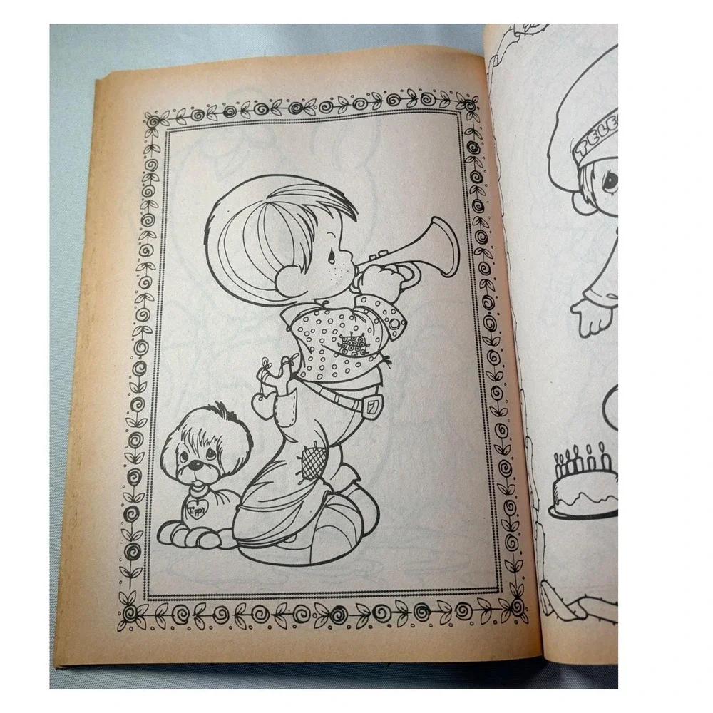 Precious Moments Caring and Sharing Coloring Book Merrigold Press Vintage 1980s